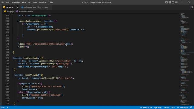 Web Programming I - Program the advanced product searching process including pagination