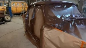 волга газ 21 2 серия. покраска.