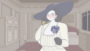 When you're waiting for your crush to call - a Lady Dimitrescu anime