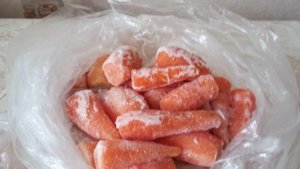 Заморозка мелкой моркови на зиму