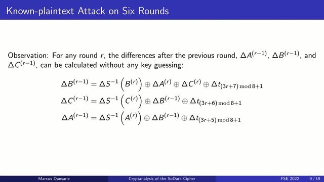 Cryptanalysis of the SoDark Cipher for HF Radio Automatic Link Establishment