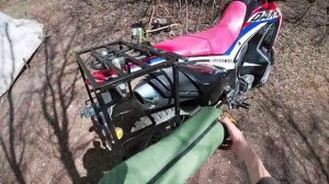 Установка большого багажника на мотоцикл Motoland Dakar 250 и Racer Panter 250 своими руками.