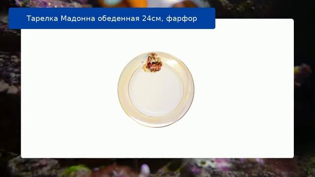 Тарелка Мадонна обеденная 24см фарфор