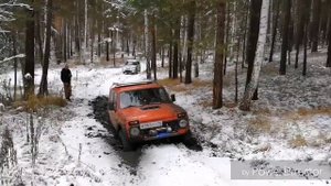 сафари 510 против грязи и льда + шеви нива стандарт