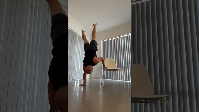 Use a Chair for L Sit to Handstand