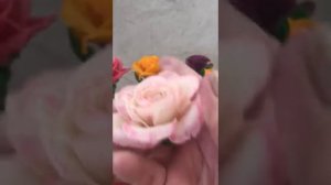 Цветы из моего рисового теста