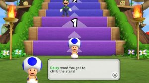 Mario Party 9 Step it Up - Peach Vs Mario Vs Luigi Vs Daisy (Master Cpu)