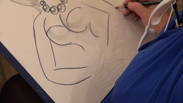 Художник Светлана ВАСИЛЬЕВА рисует шарж Валентины ГОЛУХОВОЙ (Кирьяновой) смотреть онлайн