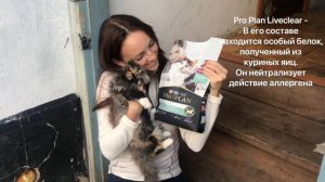 Корм PRO PLAN LiveClear для котят.