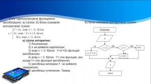 14-maruza. Algoritmlarni grafik ifodalash vositalari - 2