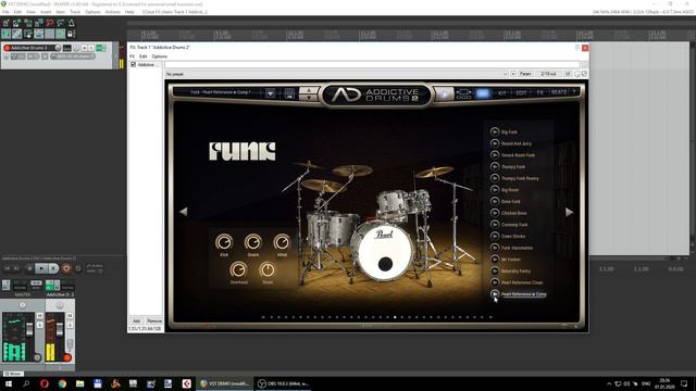 Addictive Drums 2 / VST Drum / Reaper 5 / OBS Studio / / Super VST Drum / Full Review