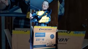 Чемпион бензопила, комлектность при покупки. Бензиновая цепная пила CHAMPION 237-16.Короткий обзор