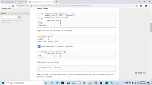Data Analysis Using Pandas DataFrame & Matplotlib 4(a) - Access DataFrame with "loc"