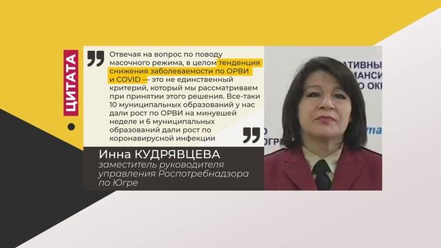 Цитата. Инна Кудрявцева. Про невозможность отмены масочного режима. 20.04.2022