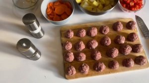 Тефтельки с овощами на сковородке. Безумно вкусный и легкий рецепт. Быстрый ужин или обед!