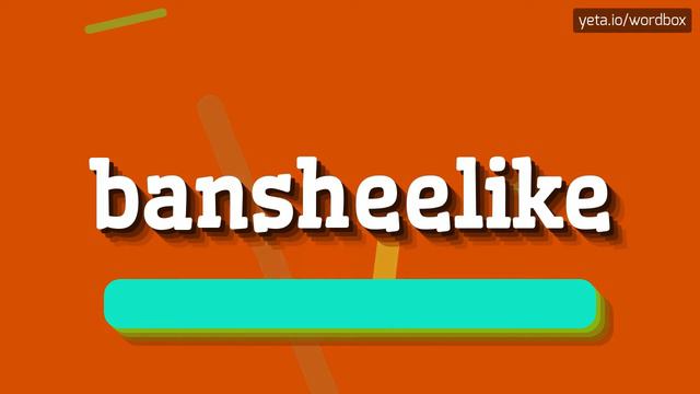 HOW TO SAY BANSHEELIKE? #bansheelike смотреть онлайн