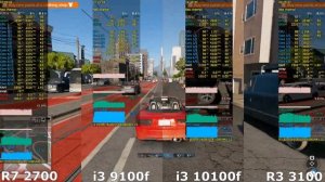 Ryzen 7 2700 vs i3 9100f vs i3 10100f vs Ryzen 3 3100 in 15 Games