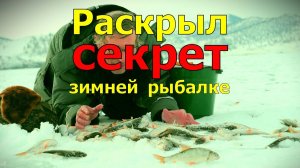 Зимняя рыбалка совет профессионала.