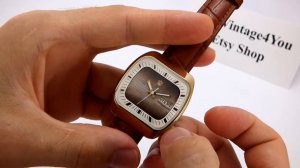 Hands-on video Review of Poljot Rare TV Dial Early Soviet Quartz Watch From 70s
