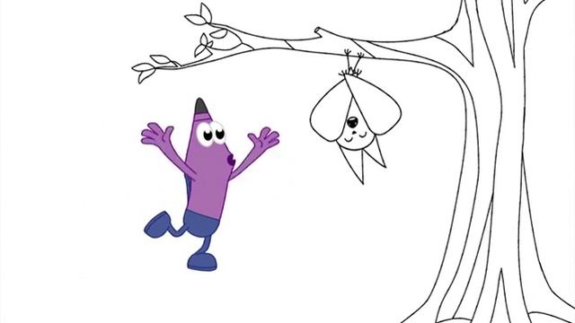 Каракули. Серия 22 - Как нарисовать лису. Обучающие мультфильмы для малышей смотреть онлайн