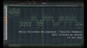 【MIDI cover】Merry Christmas Mr.Lawrence/Ryuichi Sakamoto (Piano ver.)