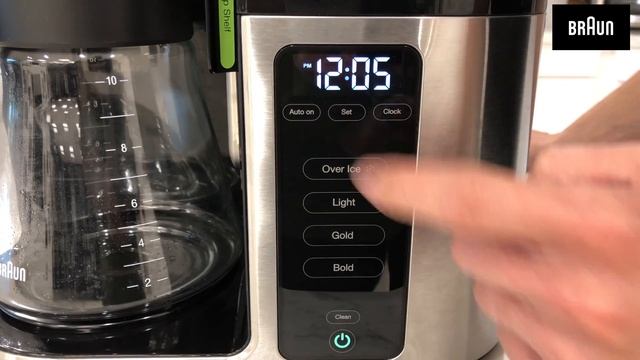 Braun MultiServe Coffee Machine - How To Set the Clock + Program Auto On function смотреть онлайн