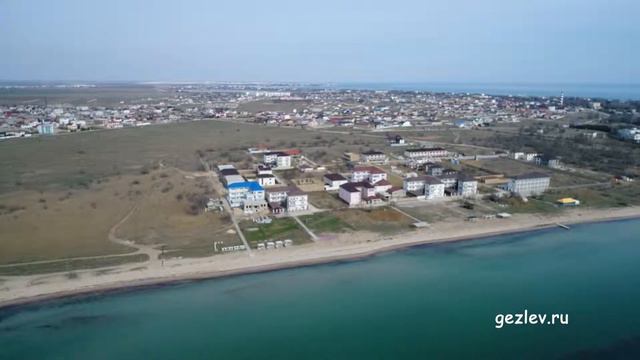 Крым, земельные участки дома пригород Евпатории, кооп. Союз 2004 возле моря с высоты птичьего полет