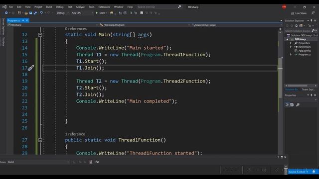 Thread .Join and Thread .IsAlive functions in C sharp Arabic #90