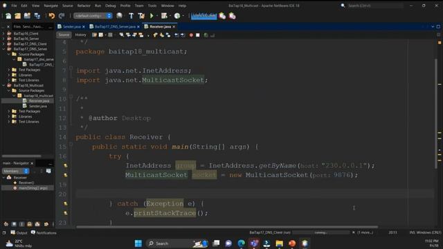 Lập trình mạng - 32. Thực hành gửi tin Multicast смотреть онлайн