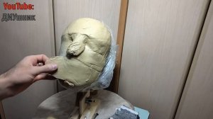 МАСКА 6ix9ine из бумаги. Как сделать маску из папье маше. Лепим из ПЛАСТИЛИНА