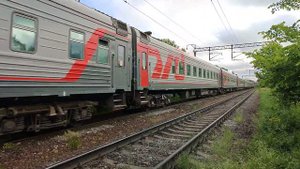 Электровоз ЭП1М-463 с поездом 125 Новороссийск - Москва