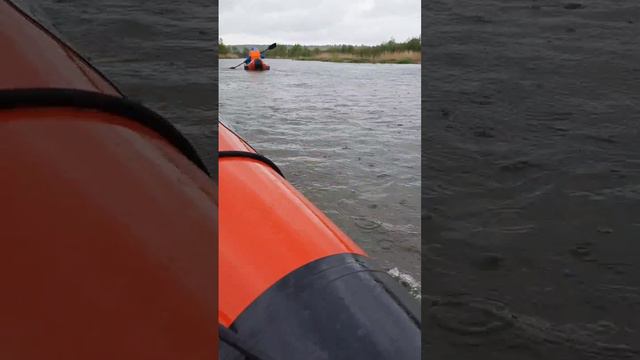 Атмосферное (с осадками) видео с нашего сегодняшнего (11.05.24) пакрафт-сплава по Сердобе.