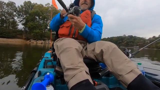 Kayak Trolling for Stripers on Boone Lake Tennessee using Striper Sniper Mini Umbrell Rigs 10/11/23 смотреть онлайн
