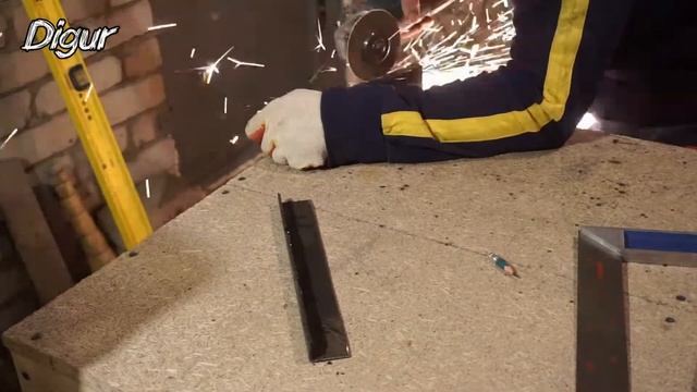 Тумба в стиле лофт своими руками из профиля и мебельного щита. смотреть онлайн