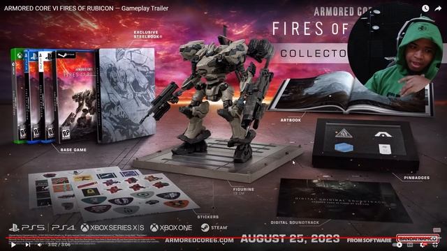 OMG ITS FINALLY HERE!  ARMORED CORE VI FIRES OF RUBICON GAMEPLAY TRAILER REACTION!