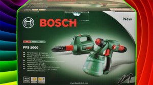 Краскопульт электрический BOSCH PFS 1000. Видео инструкция по работе с краскораспылителем  BOSH.