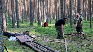 Как сделать кресла шезлонги из веревки и дерева / лесная мебель