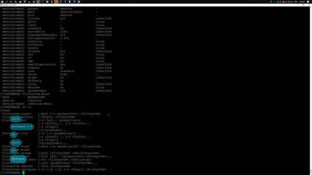 Создание файловой системы zfs | NexentaStor 5.4.0 смотреть онлайн