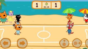 Три Кота Играют в футбол #трикота #футбол #kidecats.mp4