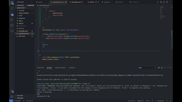 Lecture 14 User Authentication Using JWT & Stored Token In MongoDB Atlas in MERN Stack Development