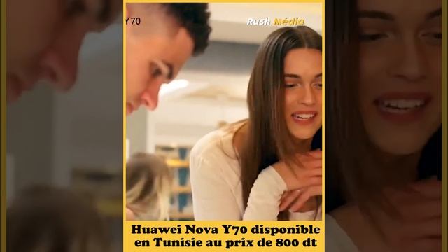 Smartphone  Huawei Nova Y70 disponible en Tunisie au prix de 800 DT