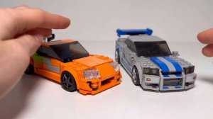 How I Built the Toyota Supra From The Fast and The Furious out of LEGO! + Nissan Skyline GT-R