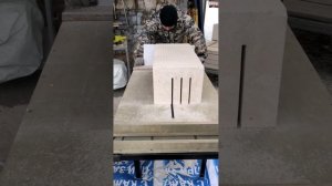 Изготовление у-блоков из газобетона, станок для резки газобетона! U - Блоки.