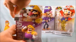 Super Mario Amiibo Daisy, Wario, Waluigi and Gold Mario Unboxing and Review