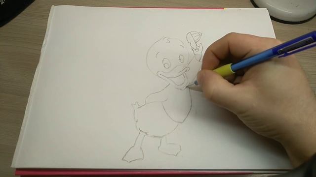 Как нарисовать утенка Билли из Утиные Истории смотреть онлайн