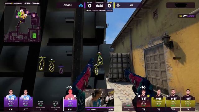 МАТЧ ЗА ВЫХОД НА МАЖОР! ЧТО ТВОРИТ M0NESY!? G2 vs CLOUD9 - BLAST.tv Paris Major 2023 смотреть онлайн