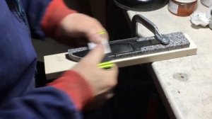 Шлифовка, полировка клинка, нанесение сатина.