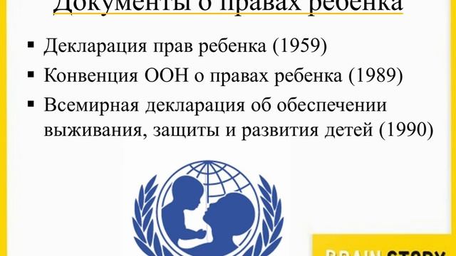 7.10.1 Документы о правах ребенка смотреть онлайн