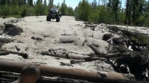 Вездеход "ХИЩНИК -2901" преодоление ручья, часть 1
