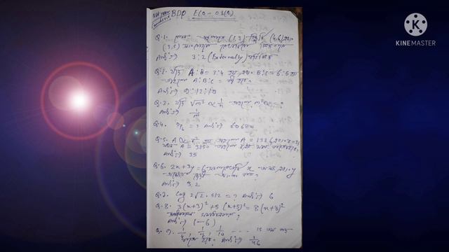 BDP TERM END EXAMINATION ECO- 1 (B) Mathematics answer